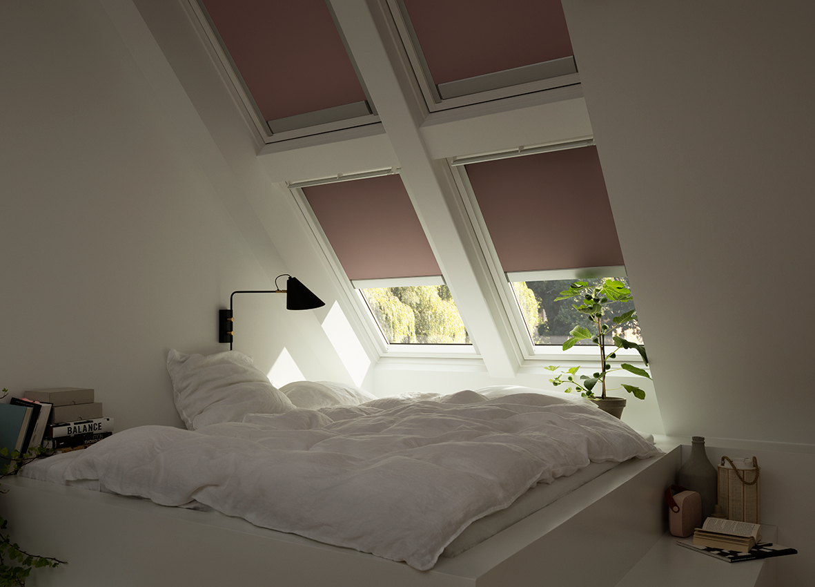 Velux Verdunkelungs-Rollo manuell DKL - Y45 1025S Uni Weiß PG:Standa